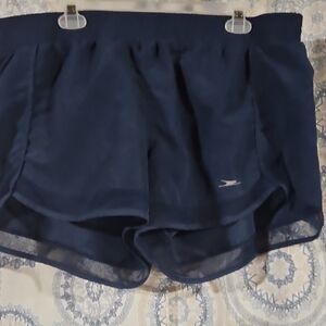 Women's Athletic Shorts in Deep Blue